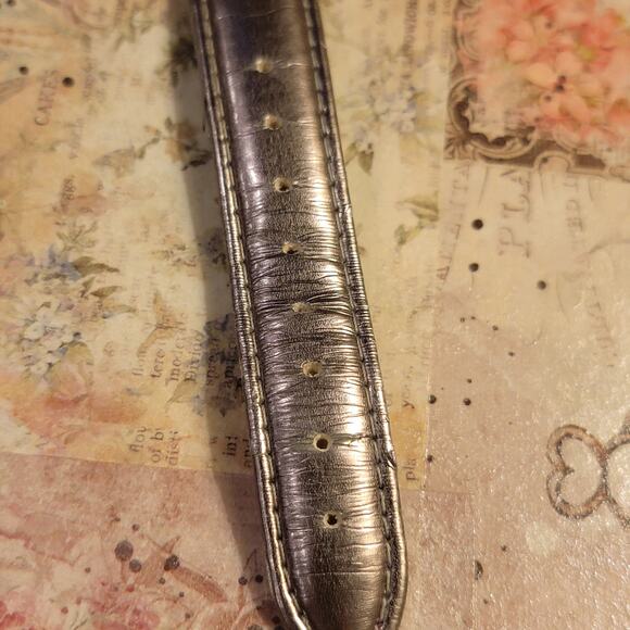 Vintage Watch NY&C Glitter Dial Quartz Rhinestone Bezel Silver Strap Japan Movt - Picture 4 of 10